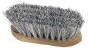 Half size grey english fiber grooming brush